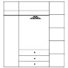 Szynaka MILO 02 Шкаф четырехдверный — схема наполнения